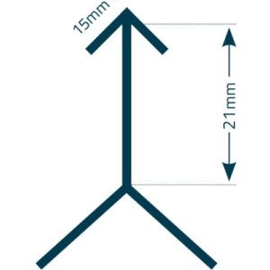 Aluminium External Corner Trim (28mm)